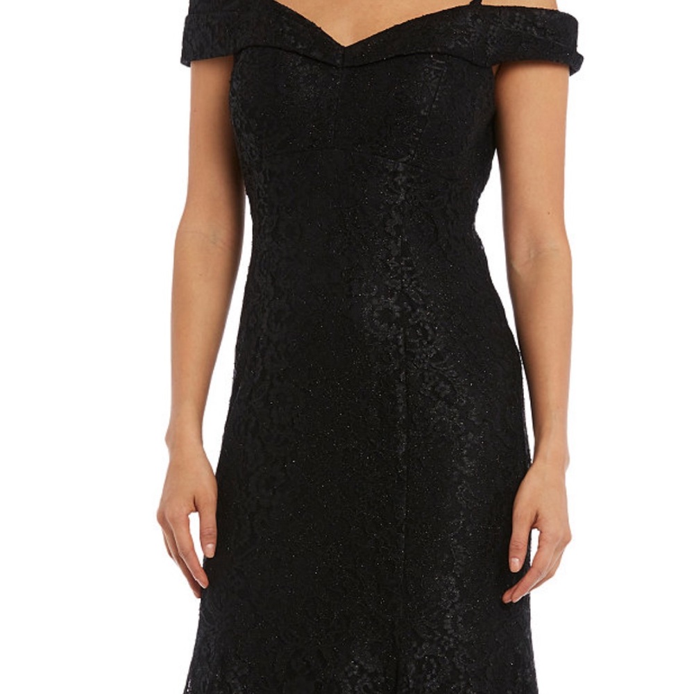Off-The-Shoulder Lace Gown